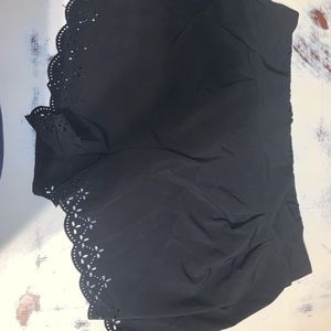 Black high waisted shorts